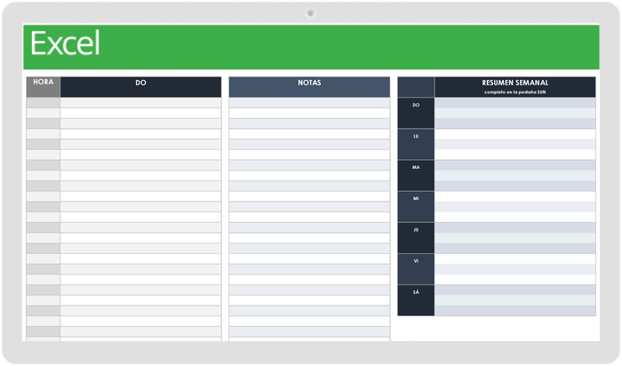 PLANTILLA DE HORARIO DIARIO