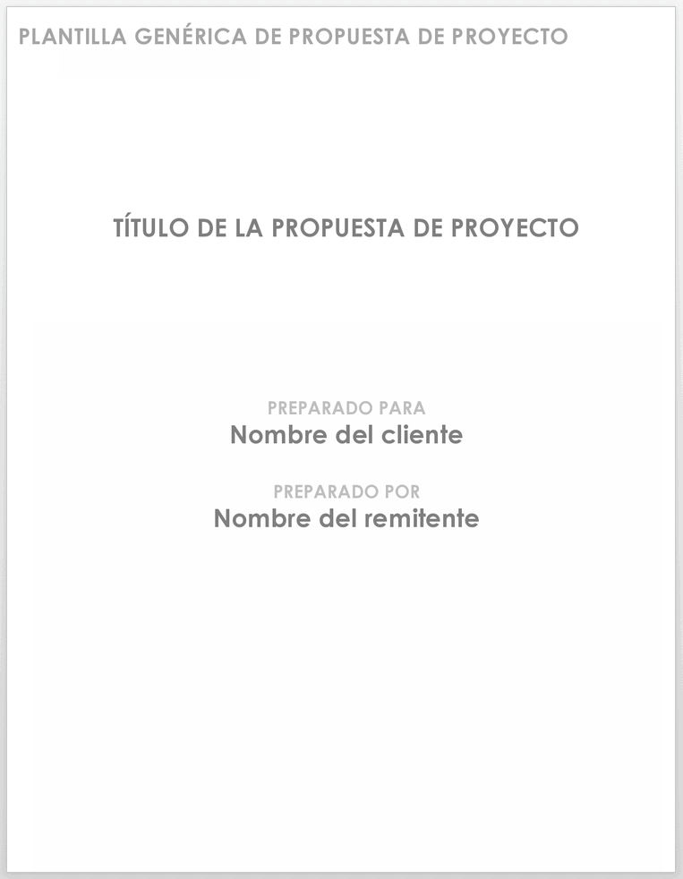 Propuesta de Proyecto Genérico