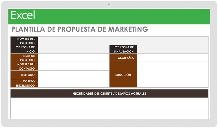 Plantilla de Propuesta de Marketing