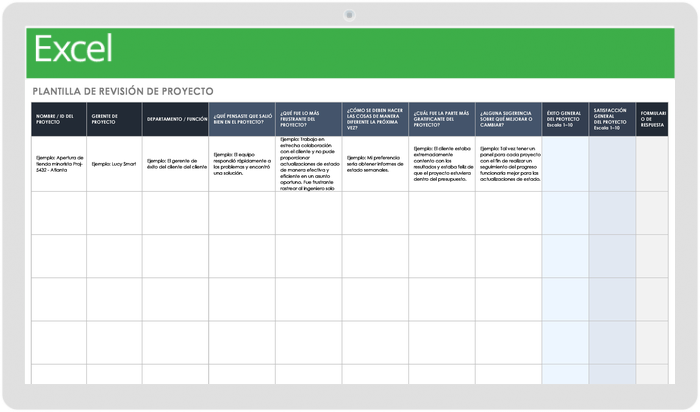 PLANTILLA DE REVISIÓN DE PROYECTO